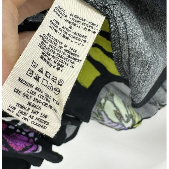 Free People Boho Womens Field Of Butterflies Tunic Top Long Sleeve Hi Low Sz XS - Picture 12 of 12